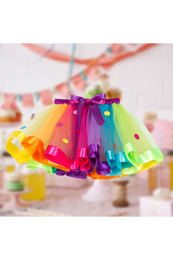 Mesh Princess Dress Tulle Skirt for Women Elastic Waist Tutu Child Girl