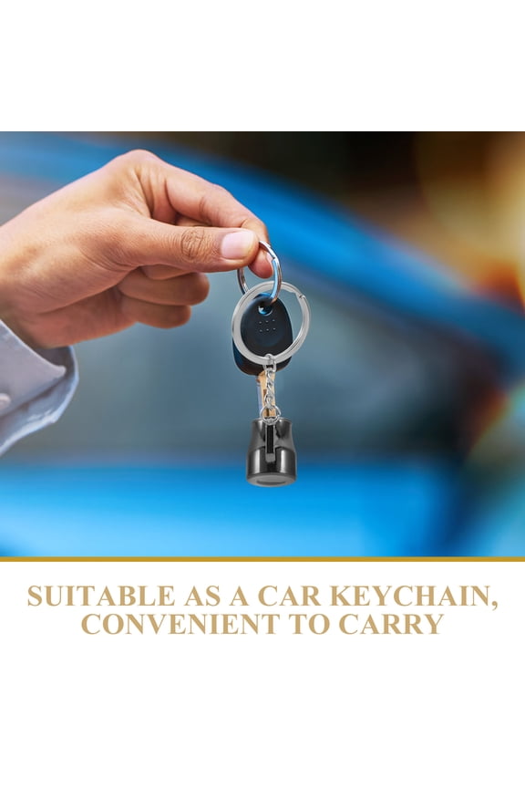 keychain for purse Coffee Frothing Cup Keychain Stainless Steel Keyring For Coffee Lovers 1Set