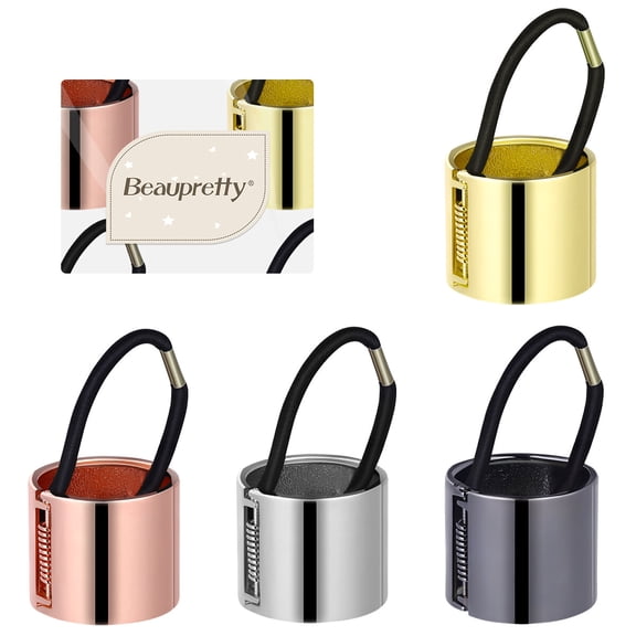 GOOHOCHY Metal Hair Ring Accessory for Ponytail Band Party