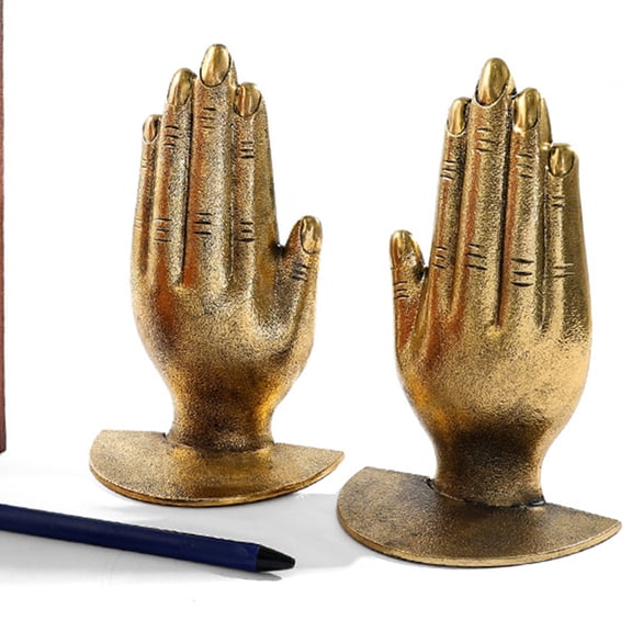 GOOHOCHY Decorative Golden Iron 1 Pair Praying Hands Adult Use