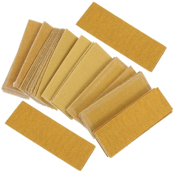 GOOHOCHY Micro Assorted Sandpaper 60 Sheets Yellow 9X3X0.1CM Coating