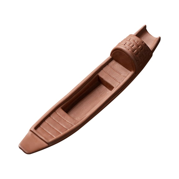 GOOHOCHY  Micro-landscape Model Mini Sailboat Decoration Rowboat Fisherman