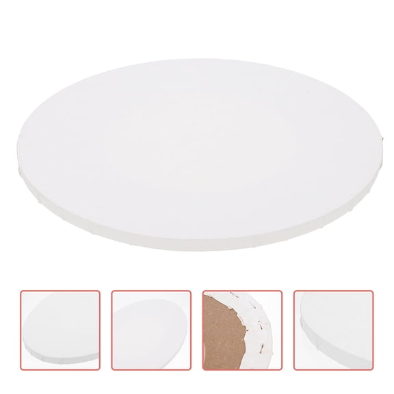 GOOHOCHY Mini Canvas for Painting Oval Shape White Cloth Frame Ideal for Art Students and Decor 8.5x11 inches