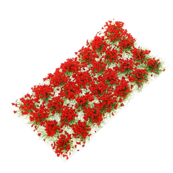 GOOHOCHY Red Resin Mini Flower Cluster 1Pcs 3.9x2.4in