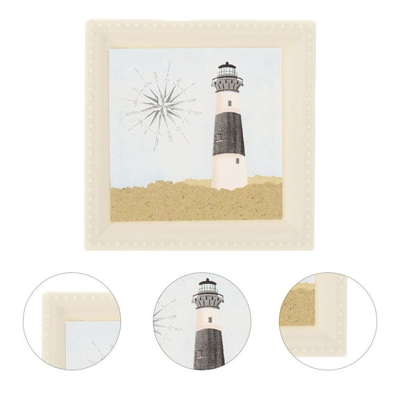 GOOHOCHY  Miniature Display House Painting Model Ornament Lighthouse Decoration