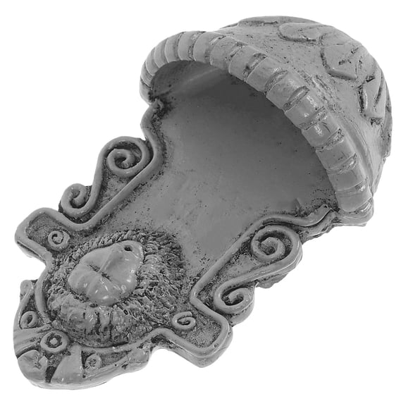 GOOHOCHY Miniature Wall Decor Lion Head Mini House Decorative Wall Decor Dollhouse Garden Accessories Vintage Wall Decor Miniature Pool Scene