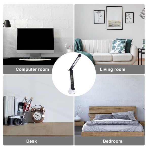 GOOHOCHY  Modern Bedside Touch Desk Light Electronic Perpetual Calendar