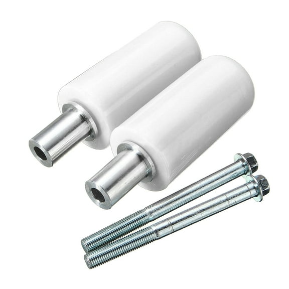GOOHOCHY Motorcycle Falling Protector with Aluminum Alloy and Light Weight Frame Sliders for Crash Protection White 2PCS Left Right