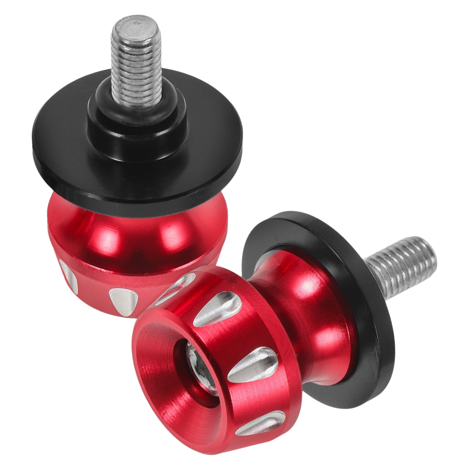 GOOHOCHY Motorcycle Swing Arm Stand Screw Swingarm Spools Pegs Lift Red