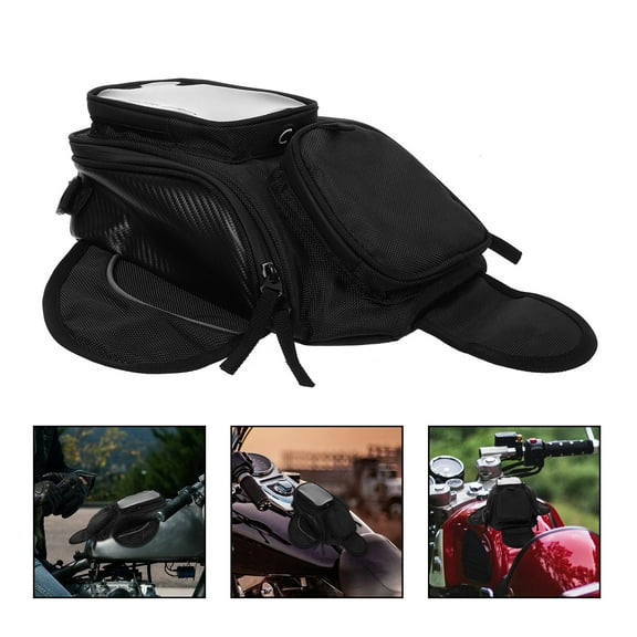 GOOHOCHY Motorcycle Waterproof Bag Riding Tail Travel Motorbike Black