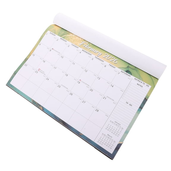 GOOHOCHY Mounted Monthly Wall Planner Hanging Calendar Office