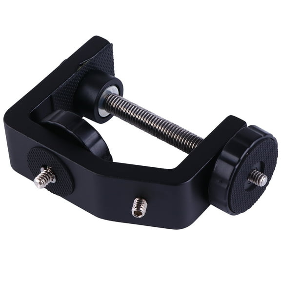 GOOHOCHY Mounts C Clamp Desktop Clip Holder C-clamp Holder 11.5X7.3CM Black