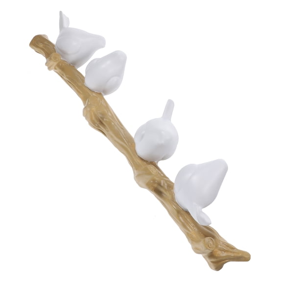 FUTUREORYY Decorative Bird Tree Branch Wall Hook Key Holder for Home Storage