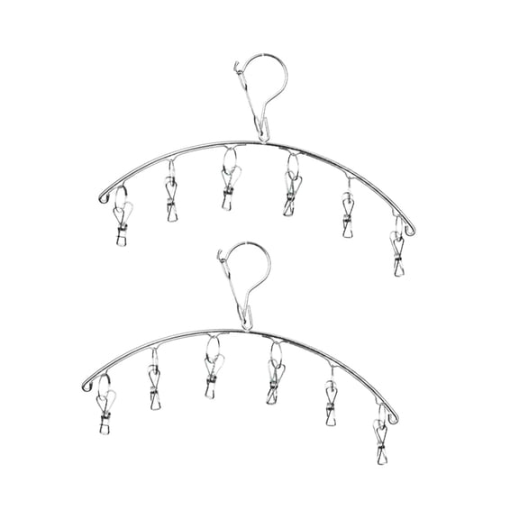 GOOHOCHY Multi-functional Socks Racks 2Pcs 40x18x0.5cm Stainless Steel