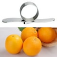 thumbnail image 1 of GOOHOCHY Multi-use Stainless Steel Orange Slicer Peeler Orange Peeler Ring Portable Citrus Grapefruit Peeler Tool Slicer Cutter, 1 of 7