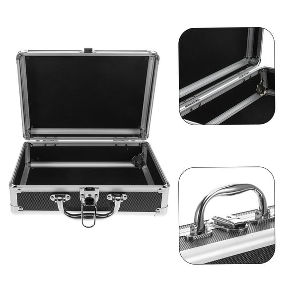 GOOHOCHY Aluminum Briefcase Tool Box With Lock For Craftsman 1Pcs 11.4X8.1X3.9In