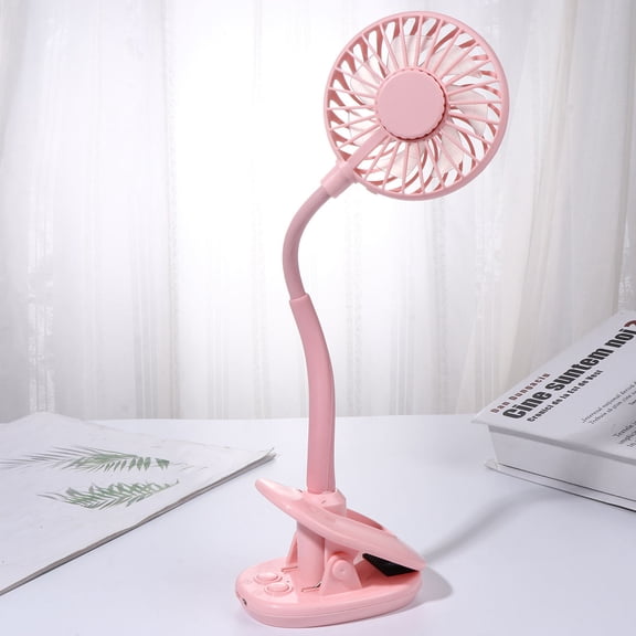 GOOHOCHY Multifunctional Aroma Fan with Reading Lamp Desk Lamp with Fan in Pink Plastic for Decoration 6.5 Inch