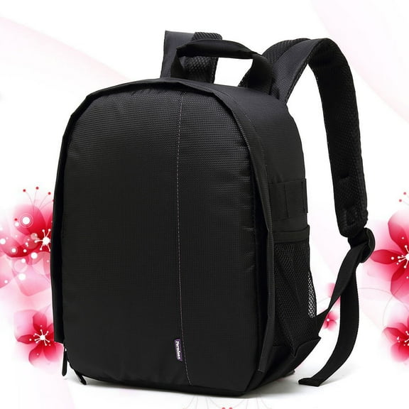 GOOHOCHY Nylon Camera Bag DSLR Waterproof Hiking Backpack Theft Woman Grey