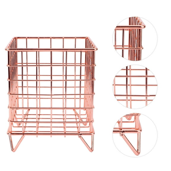 Mobutofu Organization Baskets Storage Container Iron Golden 1Pc
