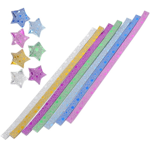 GOOHOCHY Origami Star Paper Strips 140Pcs For Crafting And Decorating Handicraft Enthusiasts