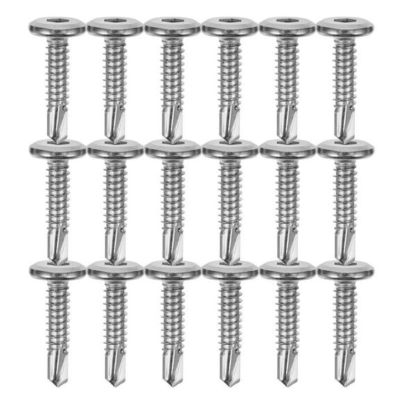 GOOHOCHY Outdoor Decking Screws 20Pcs for Fencing Mounted 1.0x1.0x0.4in