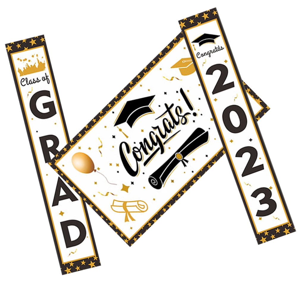 GOOHOCHY Outdoor Flag Porch Decor Graduation Festive Banners - Walmart.com