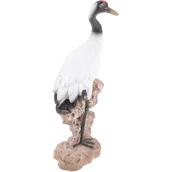 ADDHAT Crane Shape Decor Crane Figure Modern Style Office Decor 1Pcs