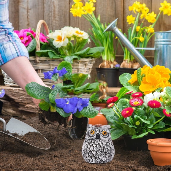 GETAJGHSD Owl Key Hider Statue Resin Decorative Key Box for Outdoor Garden with Weather Resistant Design