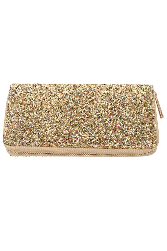 PU Wallet for Women, Design, Compact 19x10x2.2CM, Stylish Golden Color