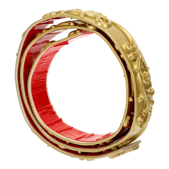 GOOHOCHY PVC Corner Trim 1 Roll for Wall Decoration and Corner Protection in Golden 11.8x0.98x0.2in