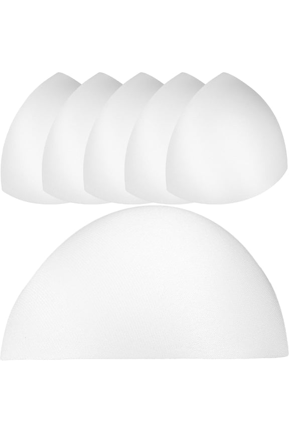 Padding Cups Wireless Bra Travel Bra Pads Women's Miss 13.50X13.00X0.50CM White