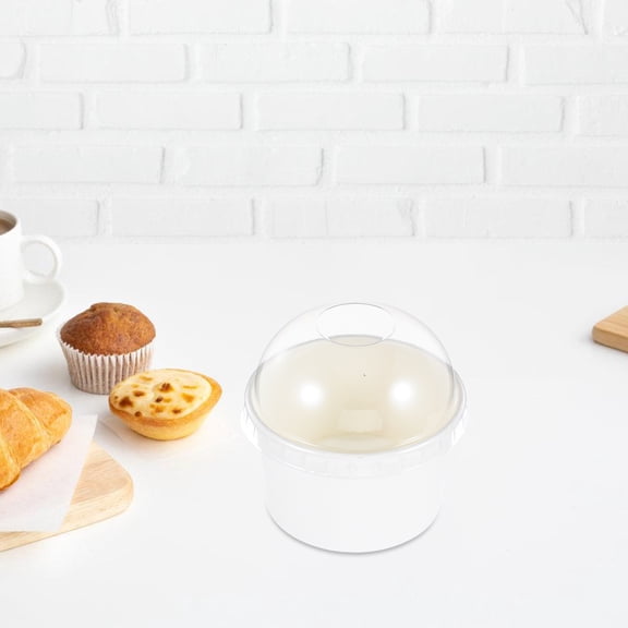 GOOHOCHY Paper Muffin Cups with Lid for Party Use Temperature Resistant and Convenient 10 Sets