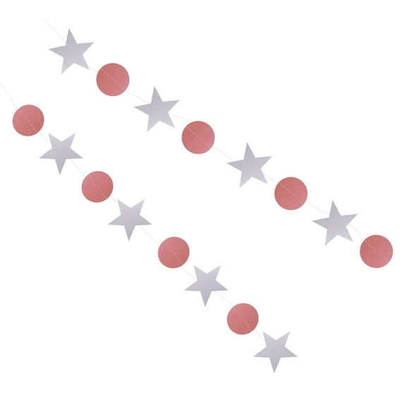 GOOHOCHY Paper Pull Flower String Hanging Decoration Star Garland