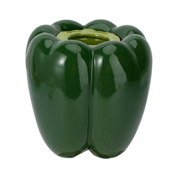 GOOHOCHY Pastoral Style Storage Jar Retro Ginger Vase Flower Pot Vintage Home Decor Mini Peppers Green