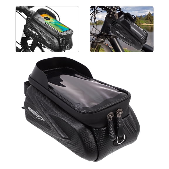 GOOHOCHY Phone Bag for Bike Bike Phone Bag Bike Accessory Bag Fitness 22X14X13CM Black