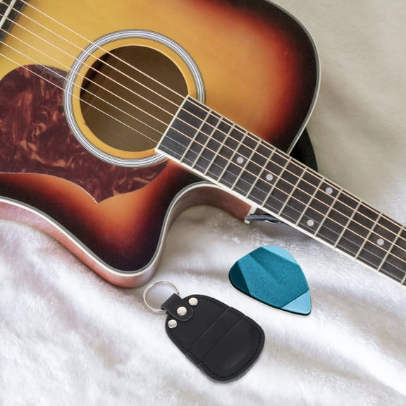 GOOHOCHY Universal Pick Bag and Instrument Holder Case for Guitar, Ukulele, Bass, Mandolin, and More Accessories