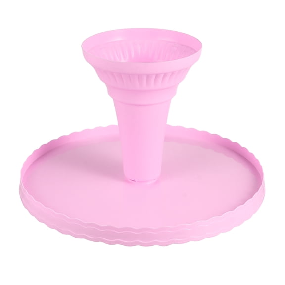 GOOHOCHY Pink Plastic Cake Display Stand for Wedding Party Decoration with Large Capacity and Elegant .8 Inches
