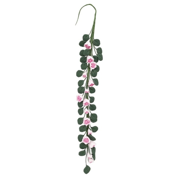 GOOHOCHY Pink Resin Artificial Flower for Home Decoration Create Romantic Atmosphere Wedding Bouquet 7 Inch