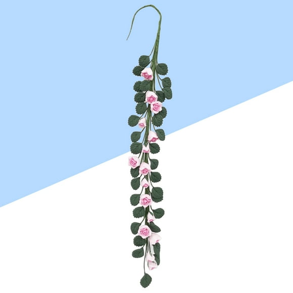 GOOHOCHY Pink Resin Craft Artificial Flower for Home Decoration Creates Romantic Atmosphere with Long Bouquet 7 Inch