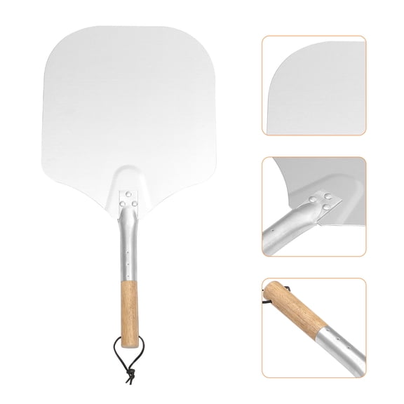 GOOHOCHY Large Pizza Peel with Handle, Pizza Spatula and Lifter, 66x30.5x2.5 cm for Transfer