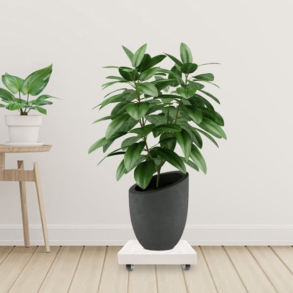 GOOHOCHY Mobile Plant with Wheels and Water Tray, Heavy Duty Rolling Planter Stand for Indoor and Outdoor Plants