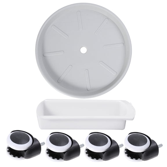 GOOHOCHY  Planter Wheel Wheeled Tray Movable Flower Pot Base Round Pad