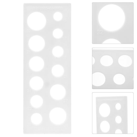 FUTUREORYY Fruit Diameter Measurement Ruler White 1Pack 9.3X3.3X0.2In