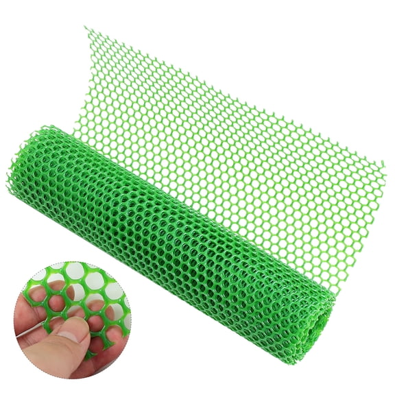 GOOHOCHY Green Plastic Garden Fence Mesh Hexagonal Netting, Lightweight Protective Roll for Outdoor Use