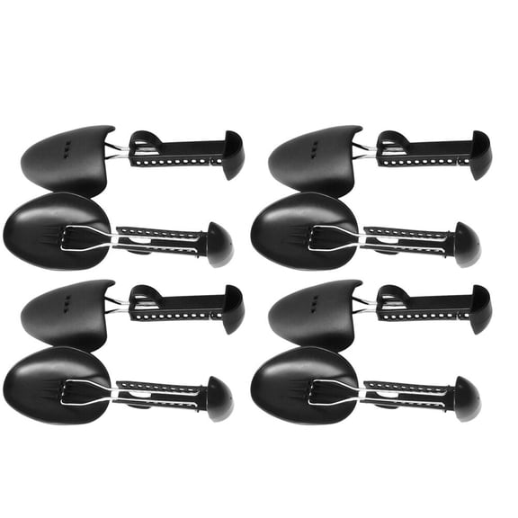 GOOHOCHY Plastic Shoe Stretcher for Home Use Durable and Lightweight Black Adjustable Extender 4 Pair