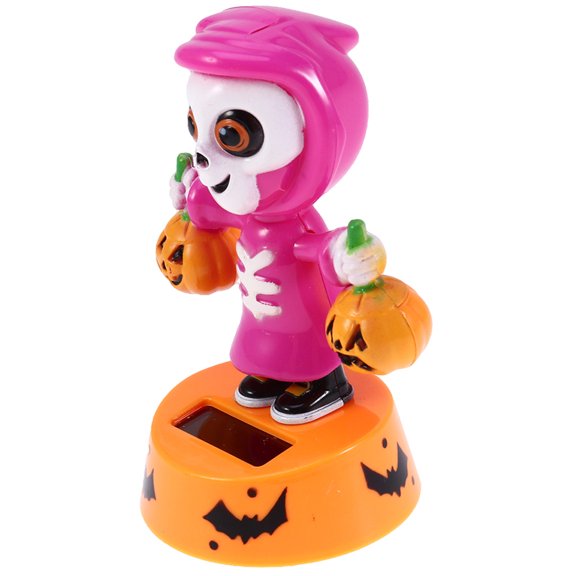 GOOHOCHY Plastic Solar Powered Dancing Ghost Skeleton Decoration for Car and Bedroom Use