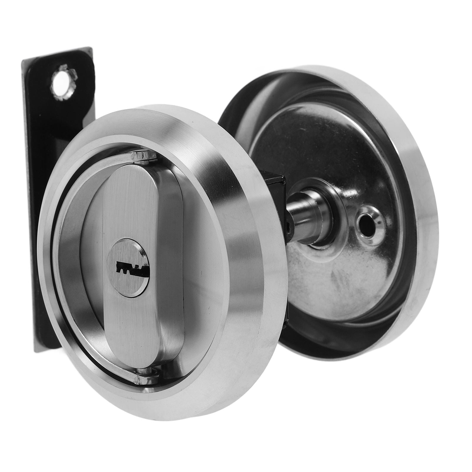 GOOHOCHY Pocket Door Lock Round Bed Bath Handles Latch Privacy Pocket ...