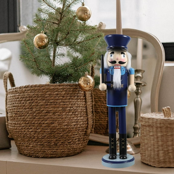 GOOHOCHY Police Nutcracker Christmas Decor Home Decoration for Christmas Enthusiasts and Collectors