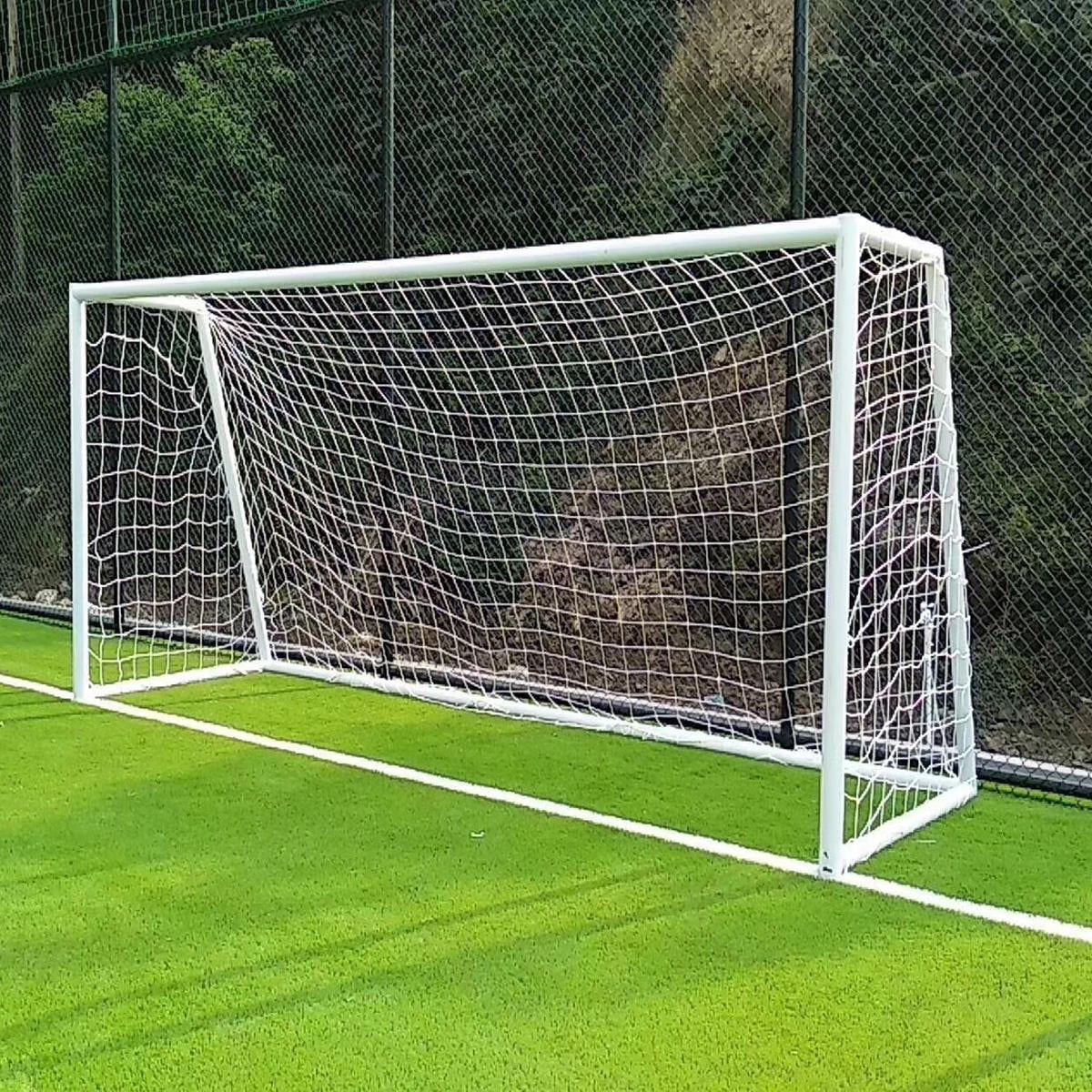 GOOHOCHY  Polypropylene Soccer Net Durable Football Training Goal White