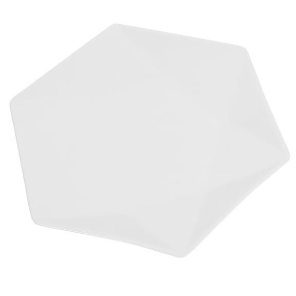 GOOHOCHY  Porcelain Plate Ceramic Plates Hexagon Dinner Platters Blue